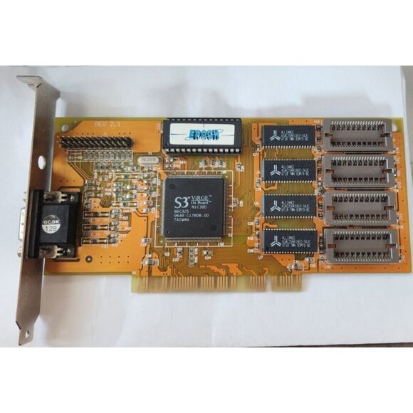 PCI Video card S3 ViRGE BNX 8400-00-00 Epoch Rev 2.1VGA - Picture 4 of 16